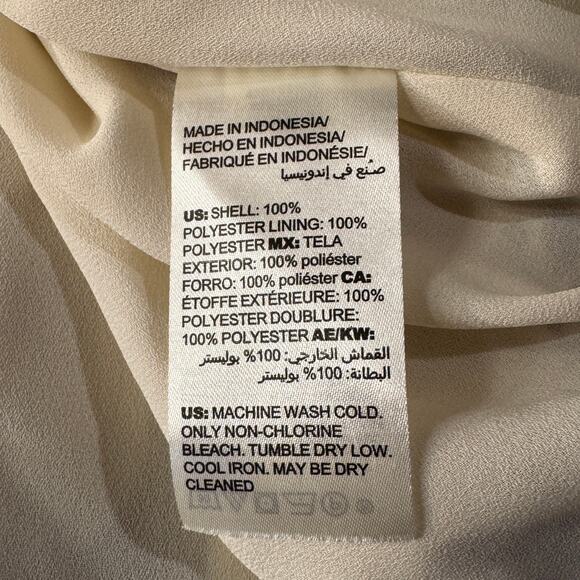 Chico’s Petite SZ 2P (Large) Top Paisley Accordion Pleats Long Sleeves Lined - Picture 10 of 10